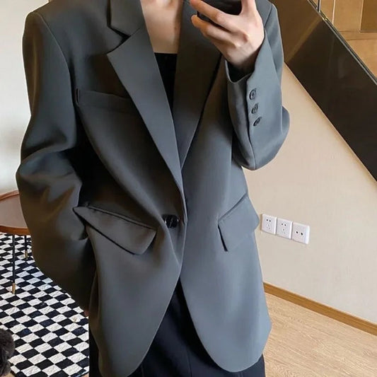 Linnea - Oversize Blazer mit Einem Knopf für Frauen