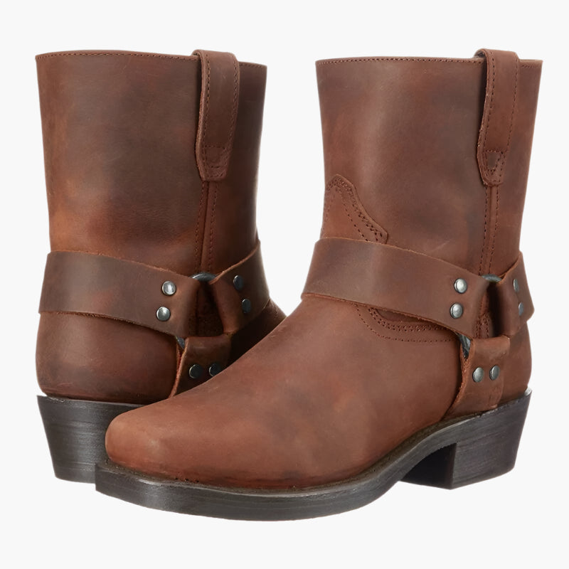 Botines western para hombre – Botas cowboy veganas vintage para día a día y aventura