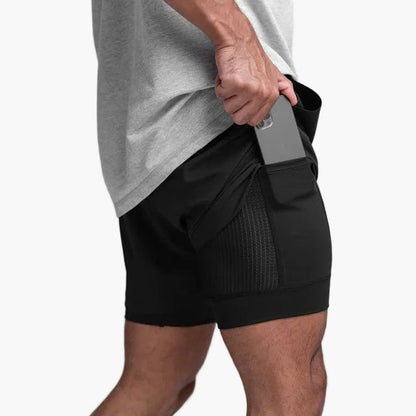 Heren Fitness-Shorts Trainingsshorts Sportief Flexibel voor workout & vrije tijd