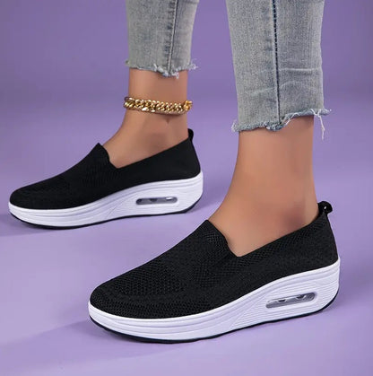 Damen Bequeme Slip-On Sneaker für Alltag und Steharbeit – Orthopädische Komfortschuhe