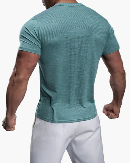 Męska sportowa koszulka Performance – oddychająca koszulka fitness na trening i czas wolny – dopasowany krój