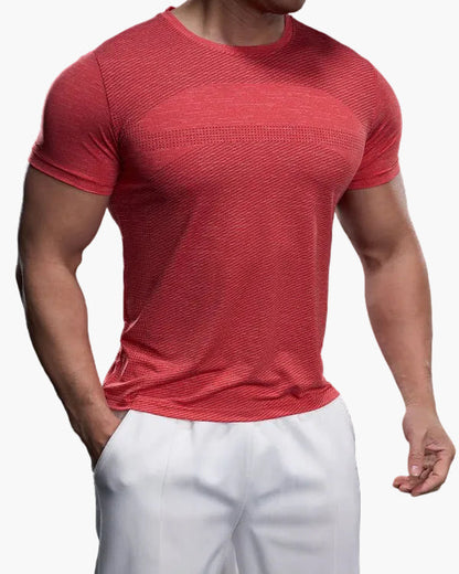 Męska sportowa koszulka Performance – oddychająca koszulka fitness na trening i czas wolny – dopasowany krój