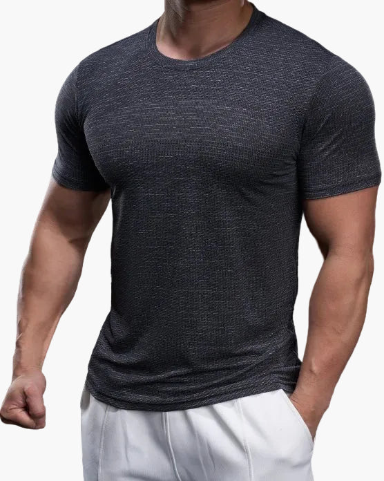 Męska sportowa koszulka Performance – oddychająca koszulka fitness na trening i czas wolny – dopasowany krój