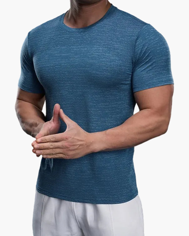 Męska sportowa koszulka Performance – oddychająca koszulka fitness na trening i czas wolny – dopasowany krój