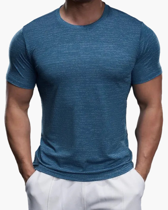 Męska sportowa koszulka Performance – oddychająca koszulka fitness na trening i czas wolny – dopasowany krój