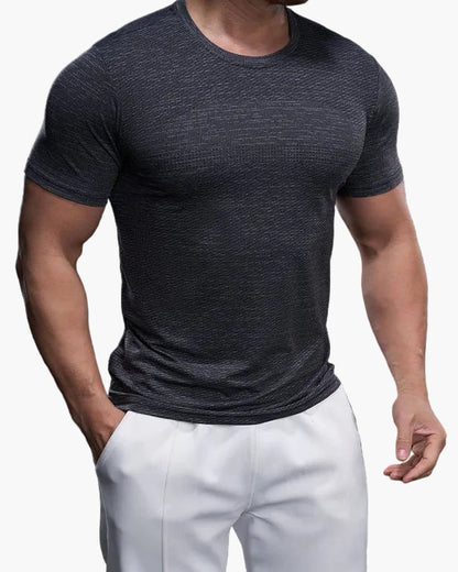 Męska sportowa koszulka Performance – oddychająca koszulka fitness na trening i czas wolny – dopasowany krój