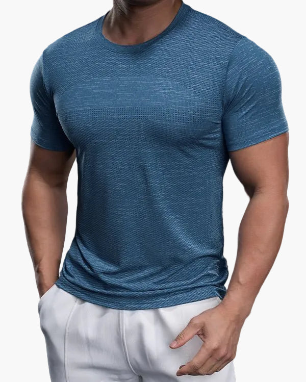 Męska sportowa koszulka Performance – oddychająca koszulka fitness na trening i czas wolny – dopasowany krój