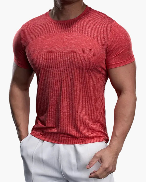 Męska sportowa koszulka Performance – oddychająca koszulka fitness na trening i czas wolny – dopasowany krój