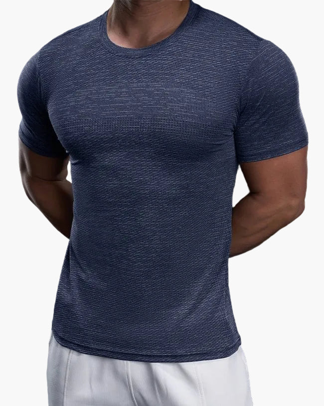 Męska sportowa koszulka Performance – oddychająca koszulka fitness na trening i czas wolny – dopasowany krój