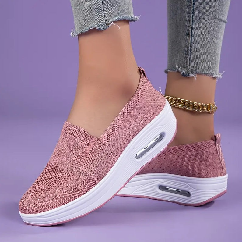 Damen Bequeme Slip-On Sneaker für Alltag und Steharbeit – Orthopädische Komfortschuhe