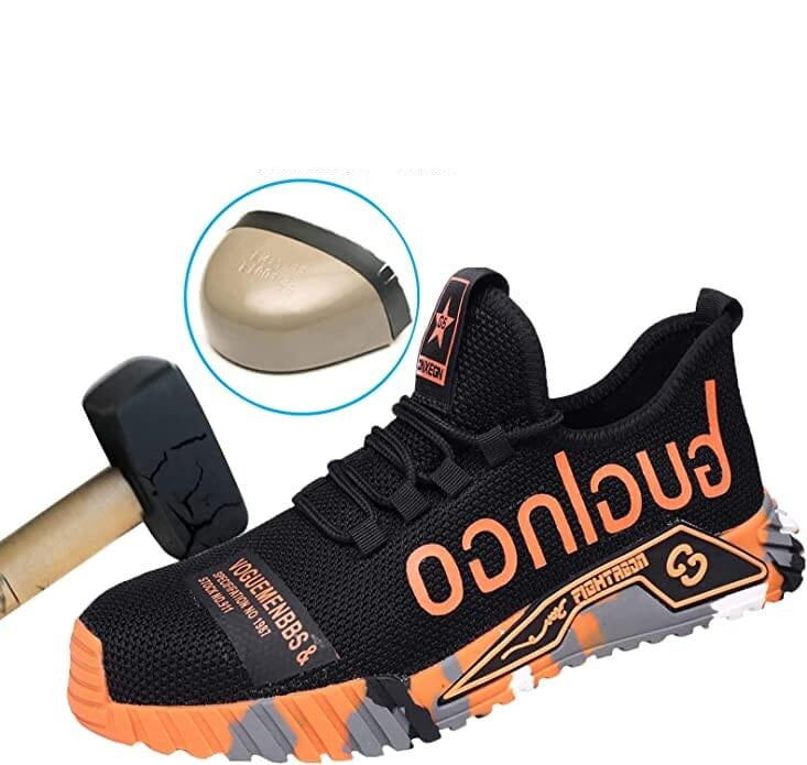 Herren Sicherheits-Arbeitsschuhe mit Stahlkappe – Sportlicher Komfort für Bau & Outdoor