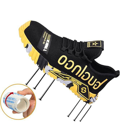 Herren Sicherheits-Arbeitsschuhe mit Stahlkappe – Sportlicher Komfort für Bau & Outdoor