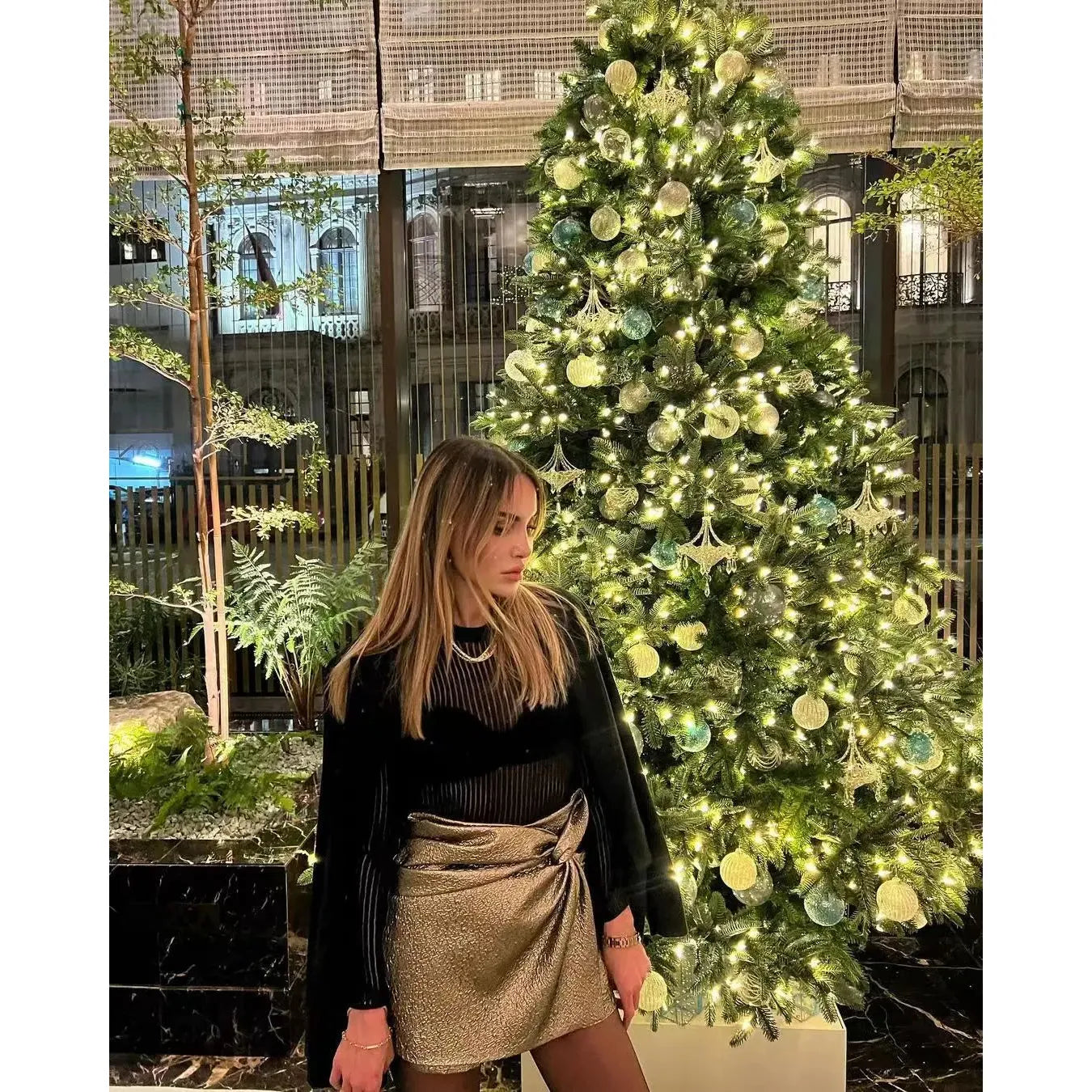 Clara - Gonna Pantalone da Festa con Dettaglio Annodato