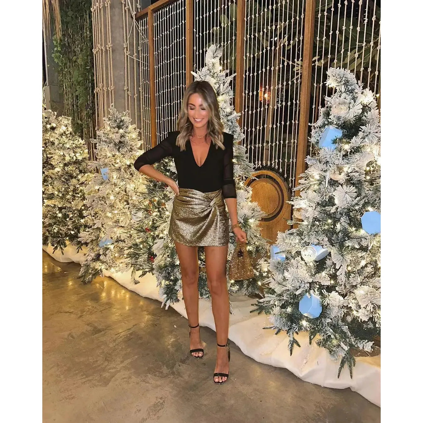 Clara - Gonna Pantalone da Festa con Dettaglio Annodato