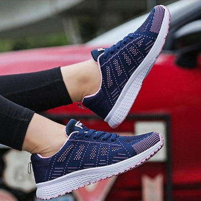 Dames Sneakers – Ademend Vrijetijdsschoenen voor dagelijks gebruik en sport, modieus & comfortabel
