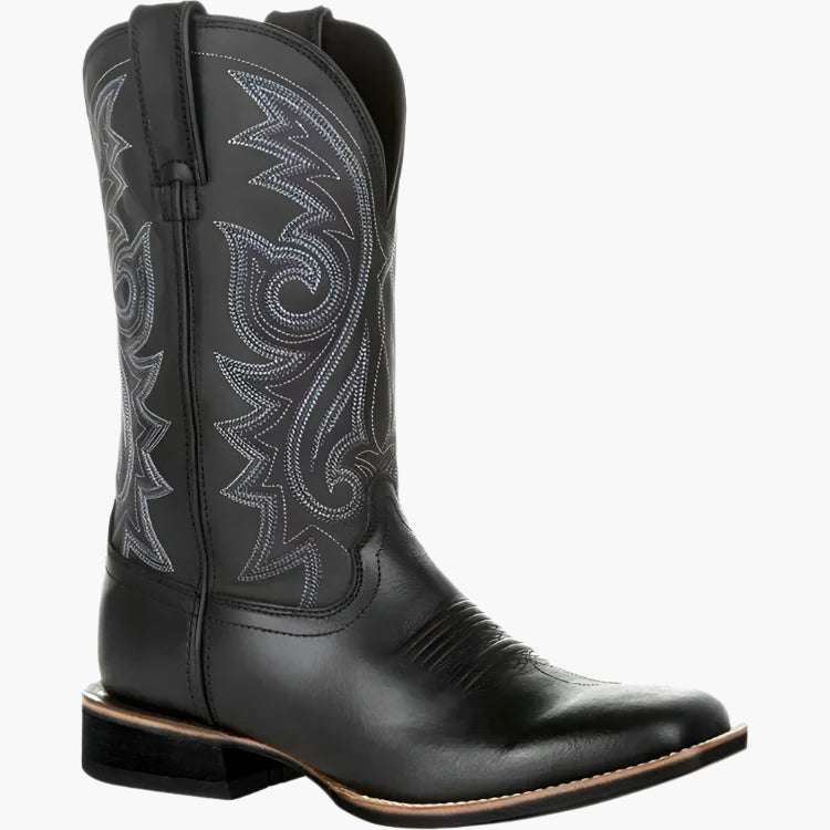 Heren Cowboy Westernlaarzen – Klassieke Kunstleren Boots voor Dagelijks Gebruik & Country-Style