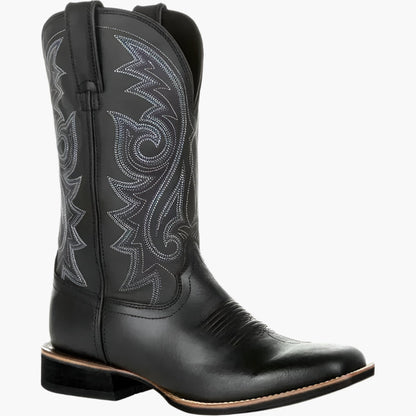 Heren Cowboy Westernlaarzen – Klassieke Kunstleren Boots voor Dagelijks Gebruik & Country-Style