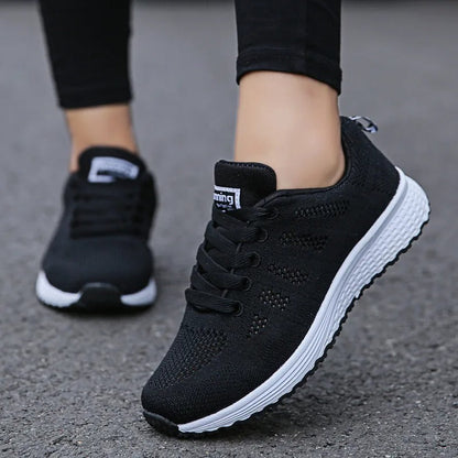 Dames Sneakers – Ademend Vrijetijdsschoenen voor dagelijks gebruik en sport, modieus & comfortabel