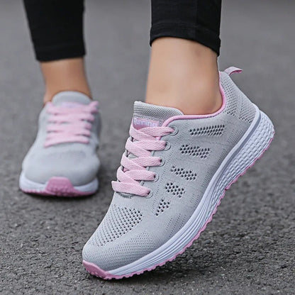 Dames Sneakers – Ademend Vrijetijdsschoenen voor dagelijks gebruik en sport, modieus & comfortabel