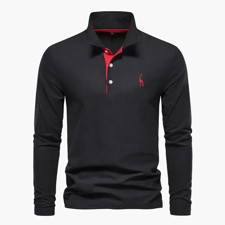Heren Lange Mouw Polo Shirt – Klassieke Stijl voor Dagelijks Gebruik en Kantoor