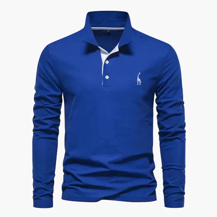 Heren Lange Mouw Polo Shirt – Klassieke Stijl voor Dagelijks Gebruik en Kantoor