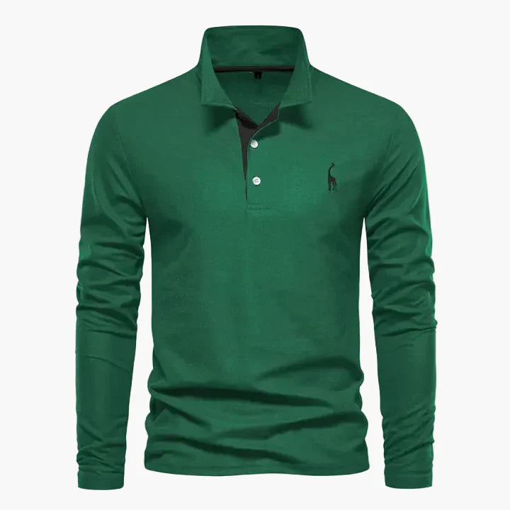 Heren Lange Mouw Polo Shirt – Klassieke Stijl voor Dagelijks Gebruik en Kantoor