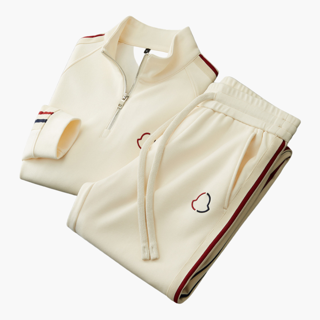 Heren trainingspak in moderne stijl – Vrijetijds- & sportloungewear met rits