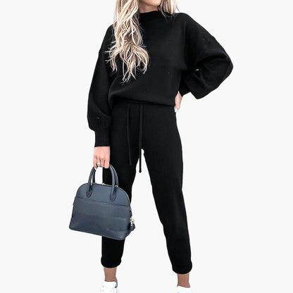 Set loungewear da donna con maglione oversize e pantaloni da jogging – Outfit casual comodo